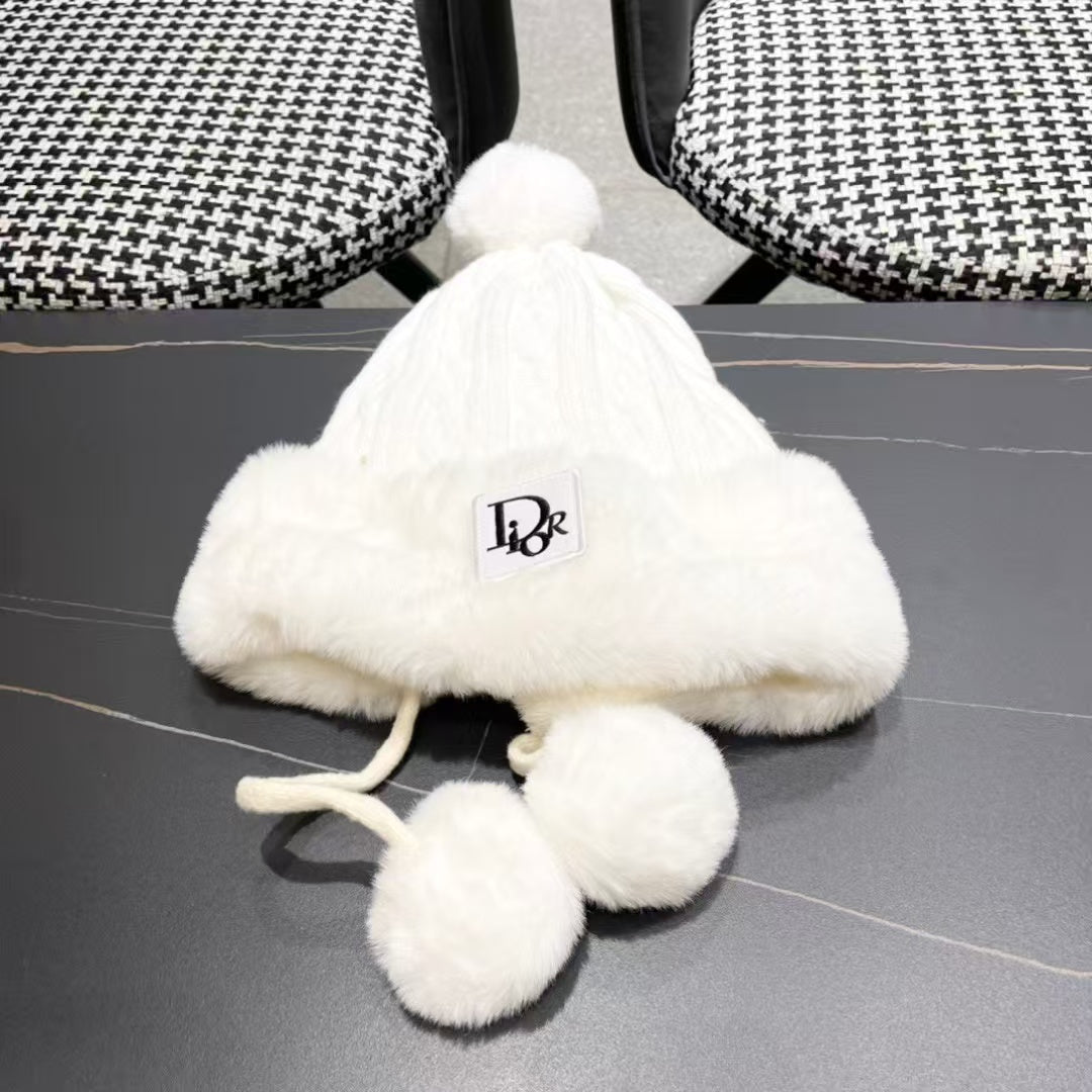 Ear protection knitted hat