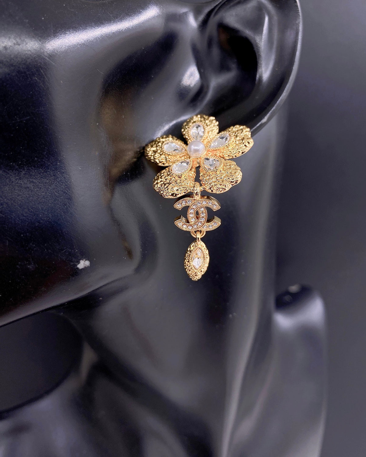 Golden Flower Earrings