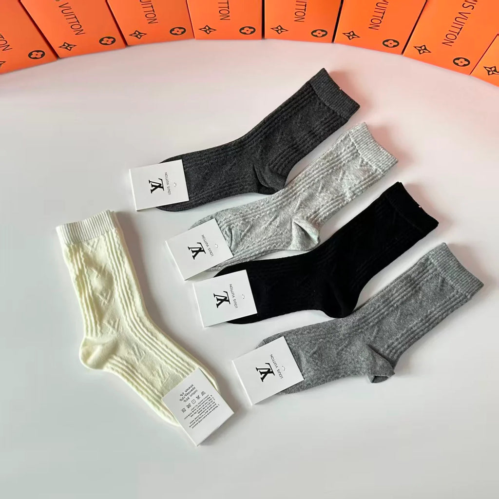 New cashmere pile socks