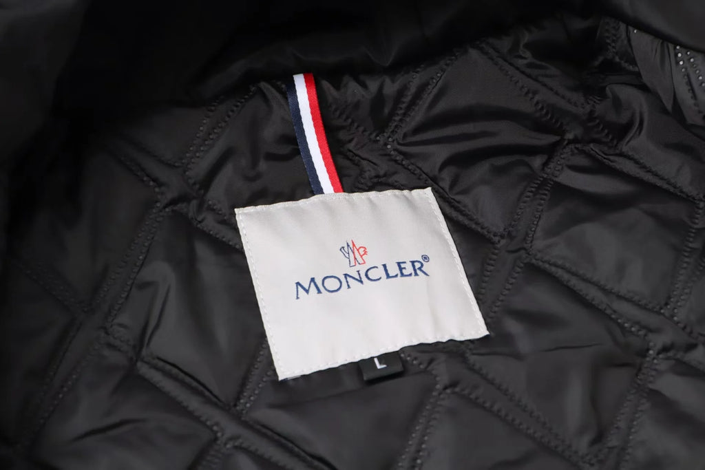 New ribbon splicing hooded jacket