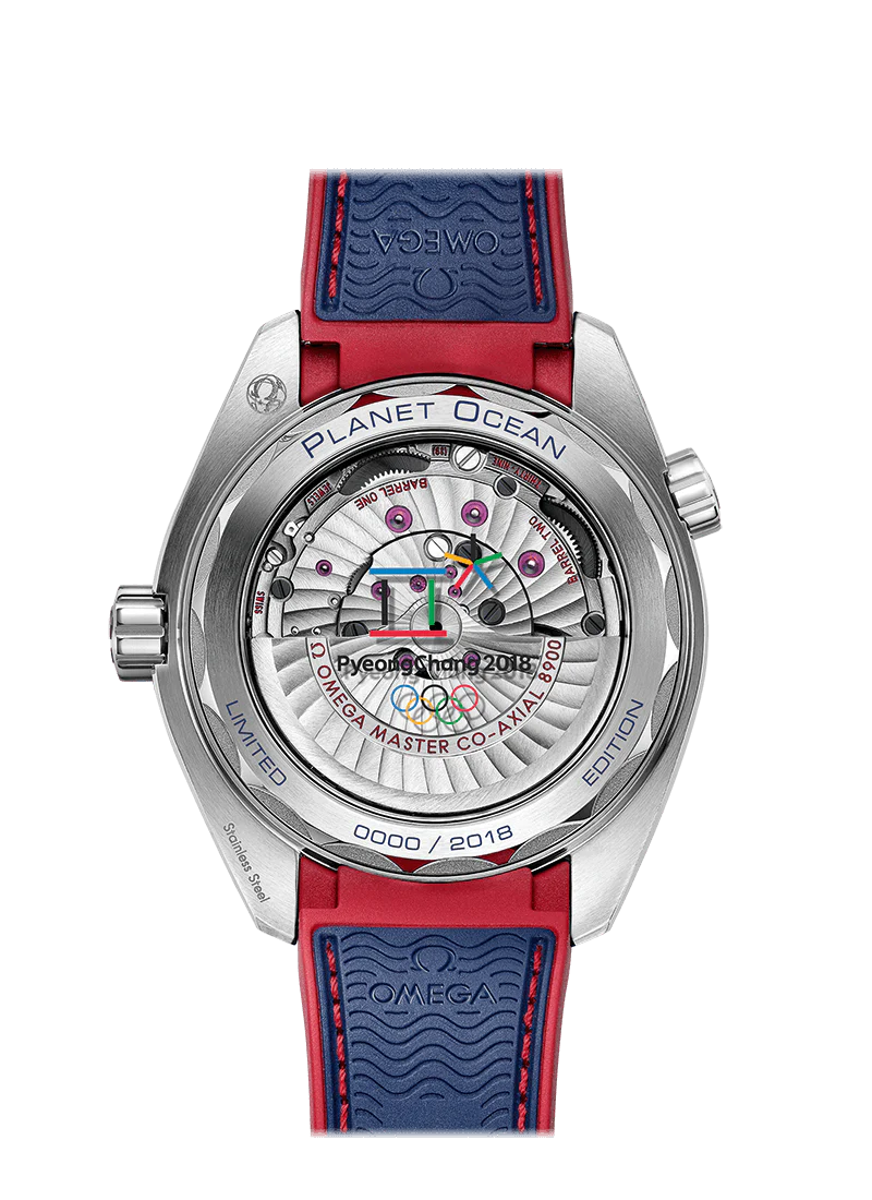 Blue Red Steel - Blue Rubber - 43.5mm