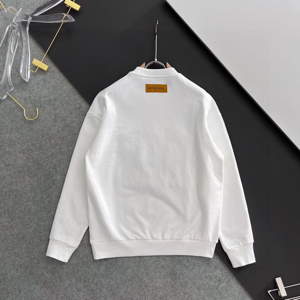 New printed pullover round neck hoodie