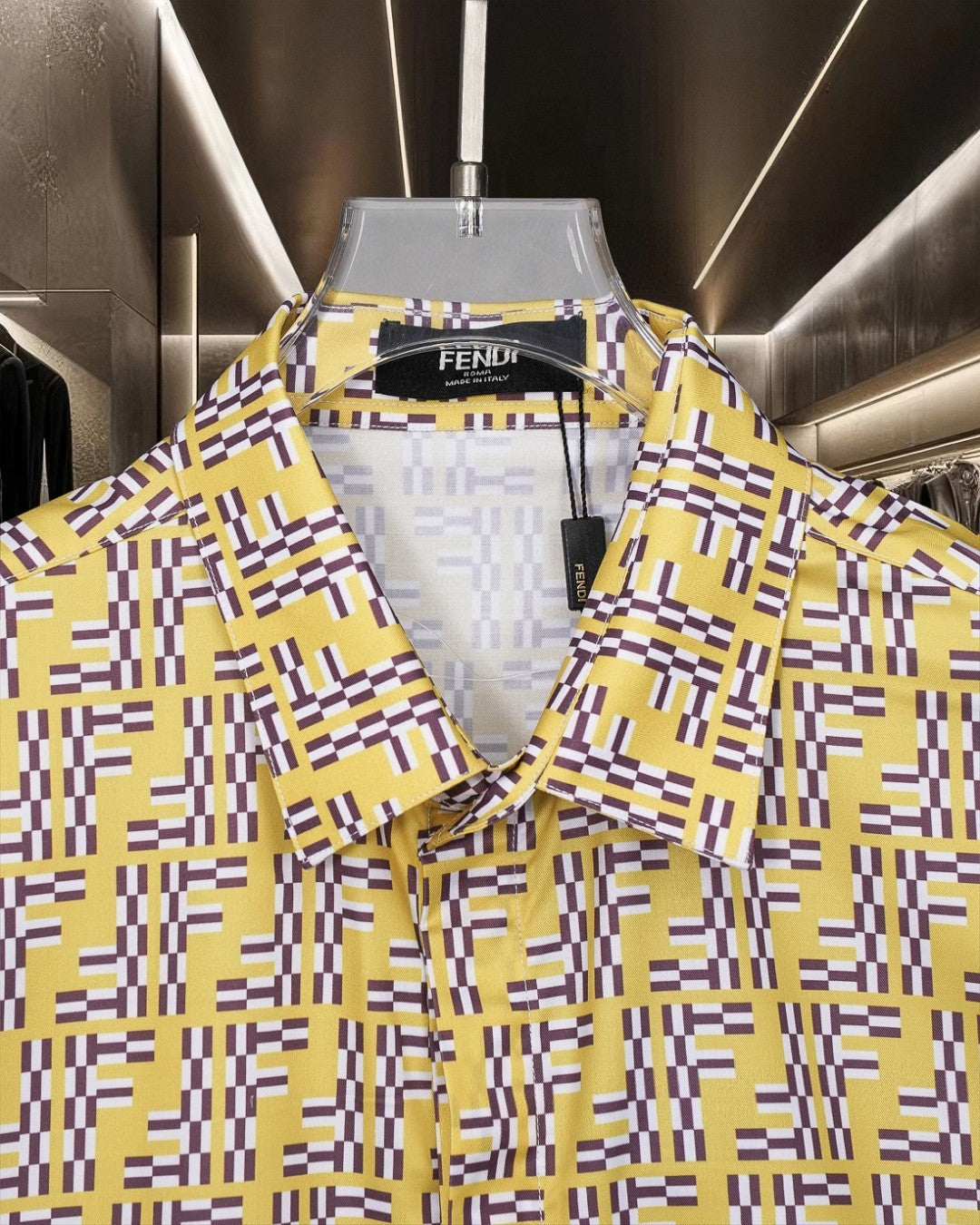 Classic digital logo printed short sleeved shirt