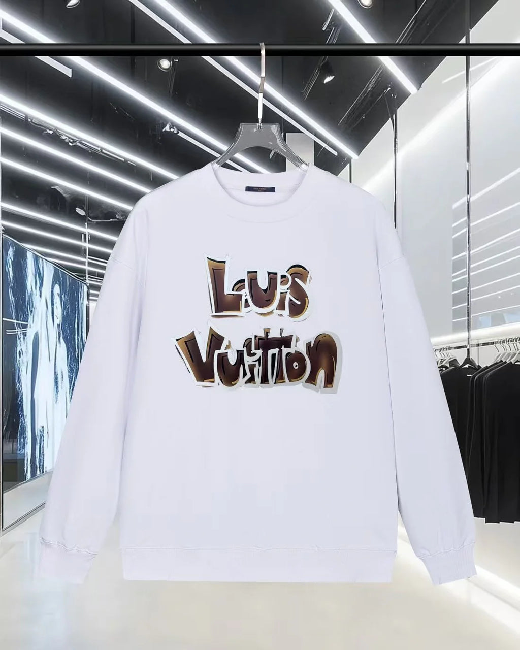 Color blocked offset letter hoodie