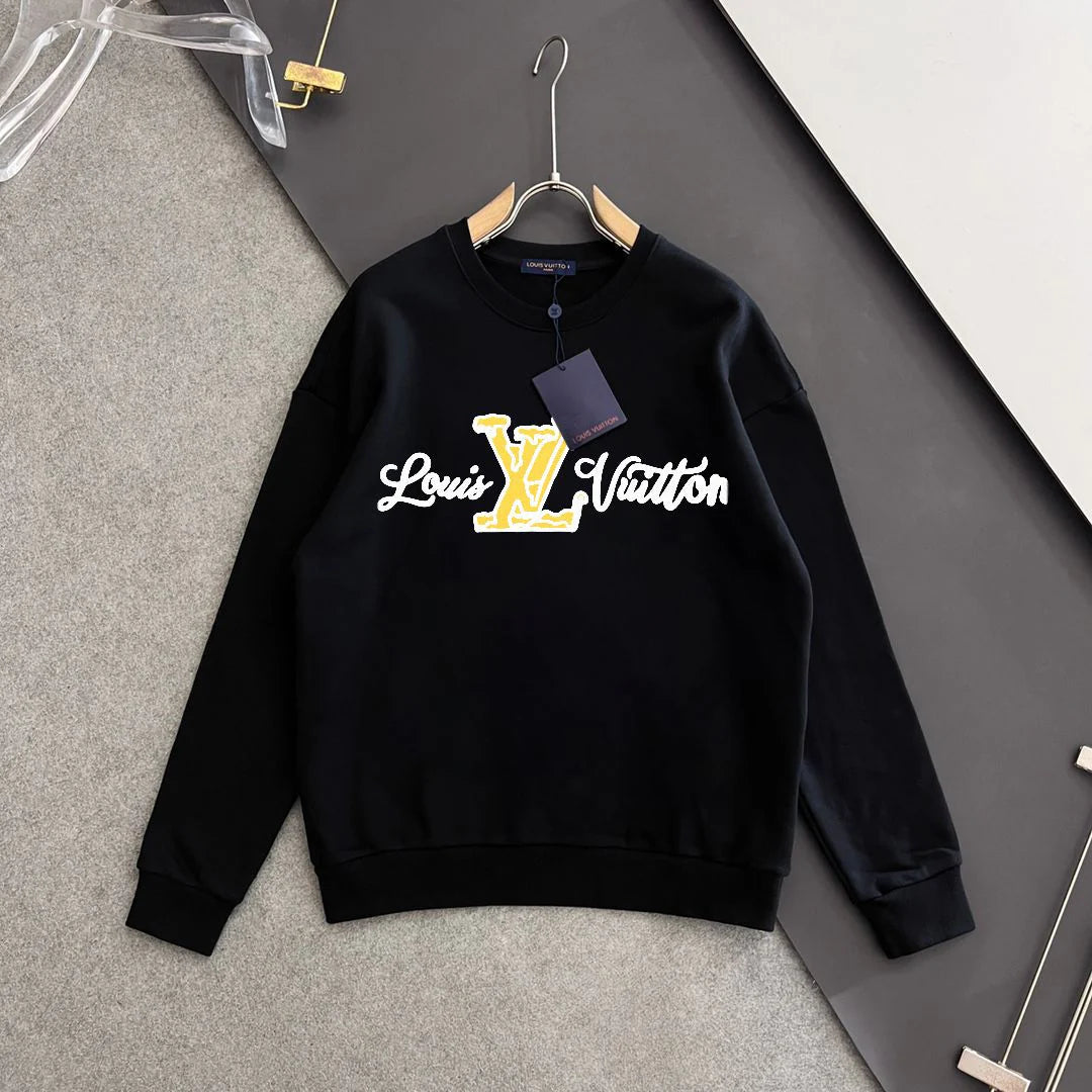 New printed pullover round neck hoodie