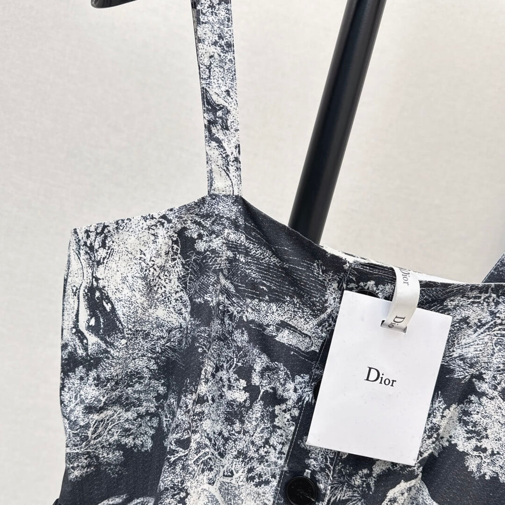 Minimalist Jungle Print Strappy Dress