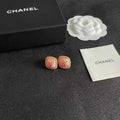 New letter square earrings