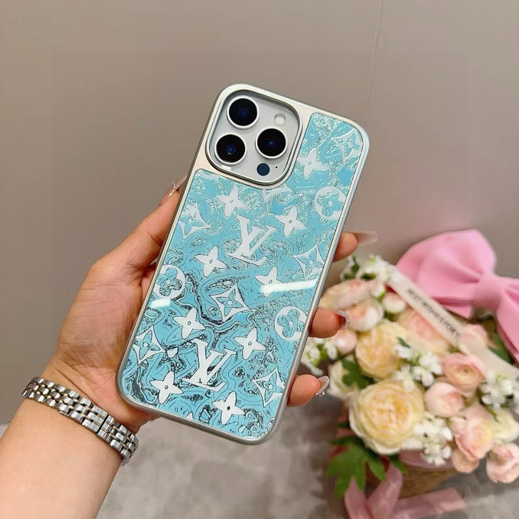 Electroplated glass magnetic phone case