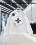 Embroidered clover hoodie