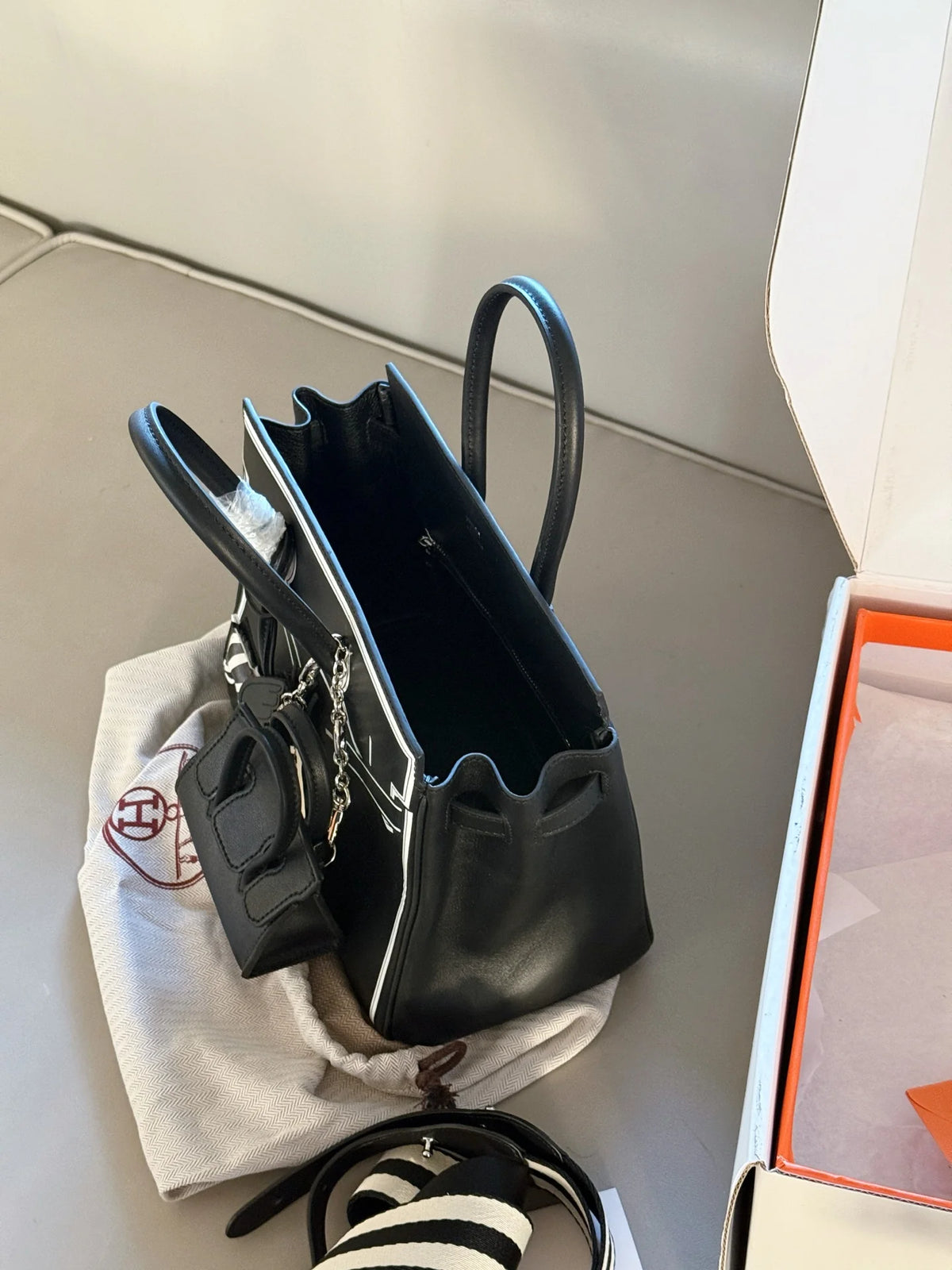 Cow skin mother platinum bag