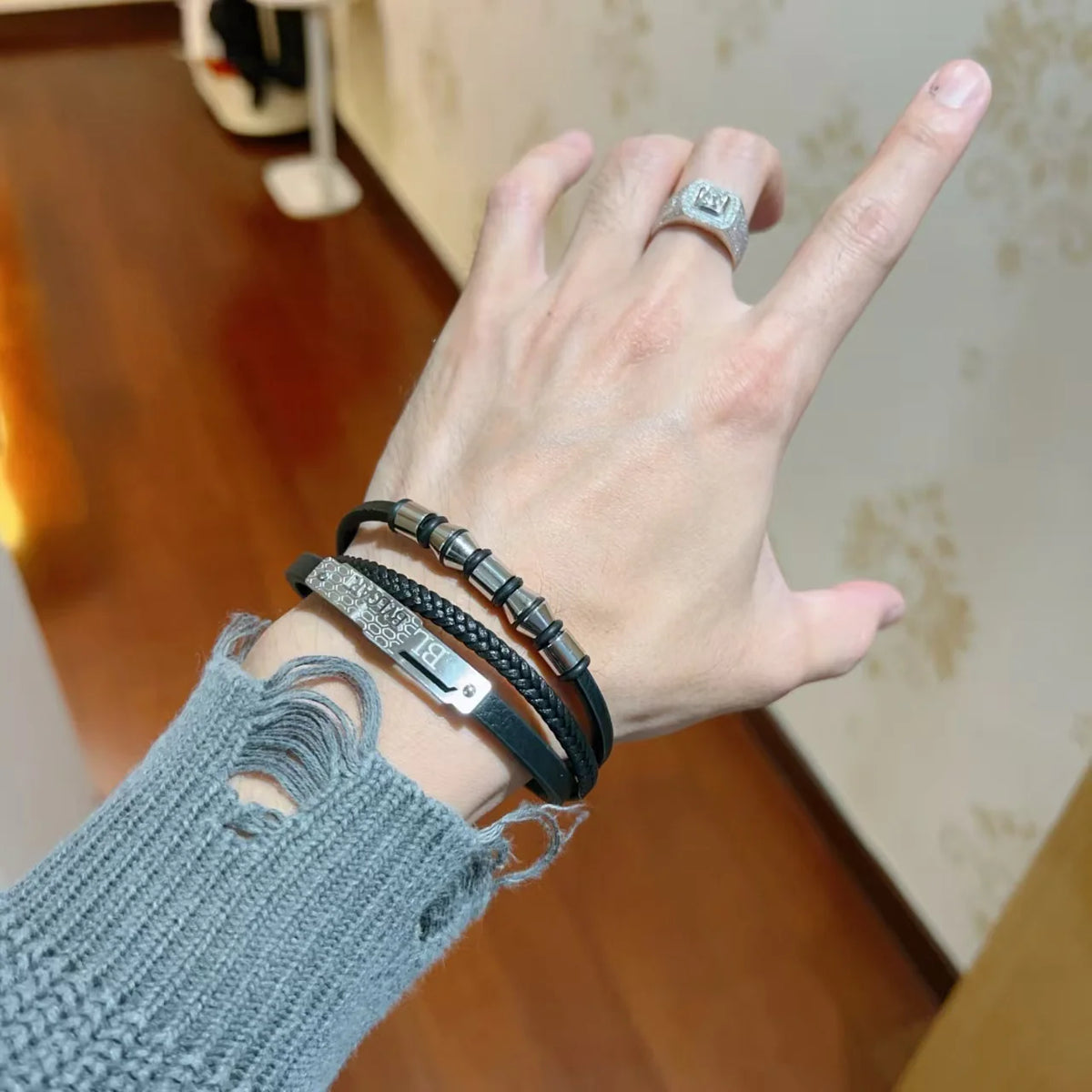New woven hand rope bracelet