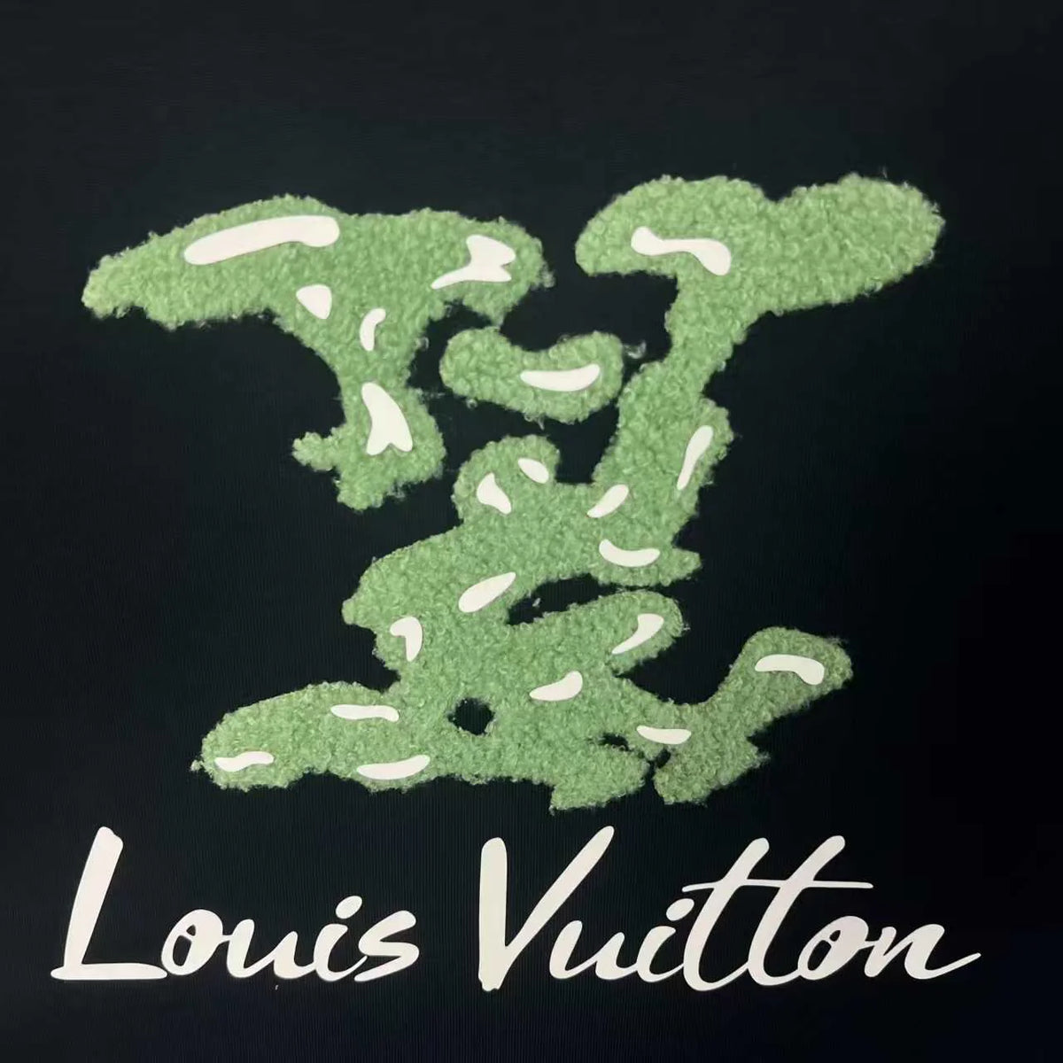 New flocking letter hoodie