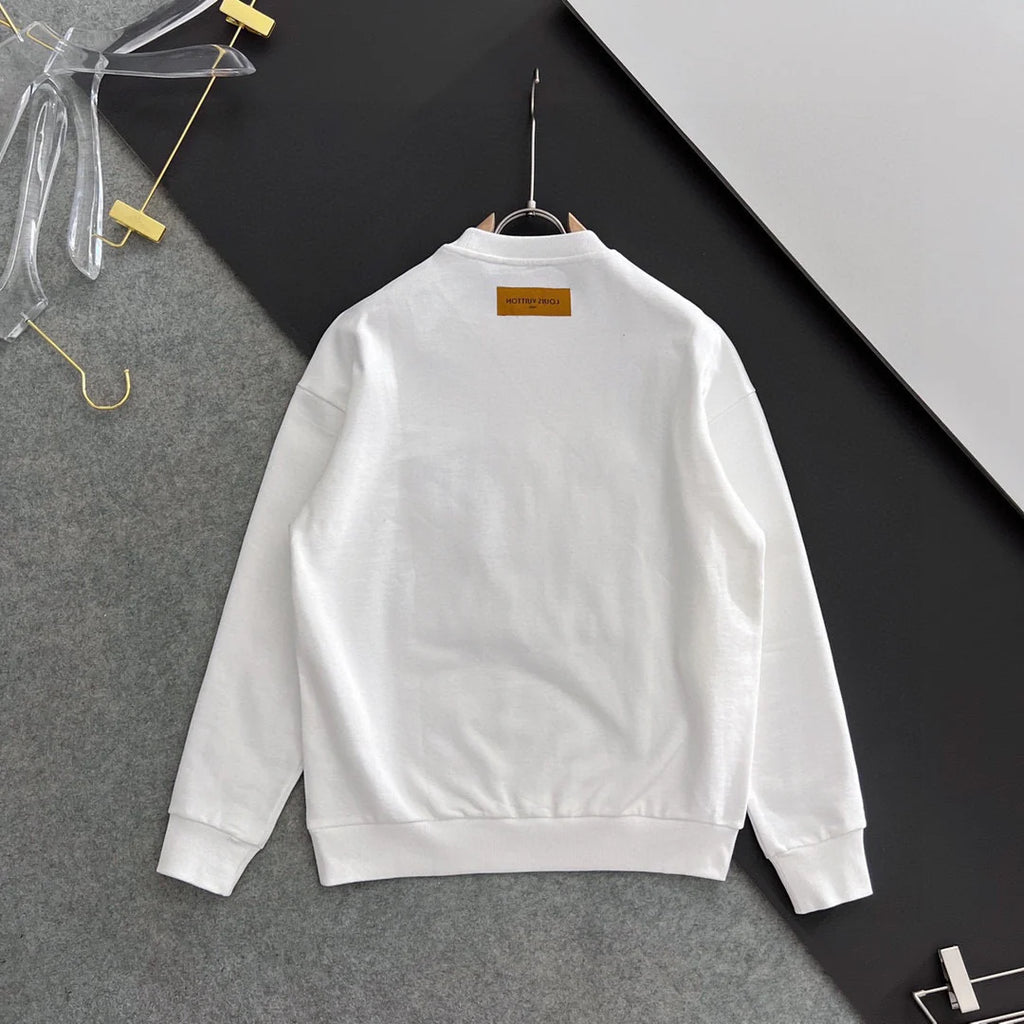 New printed pullover round neck hoodie