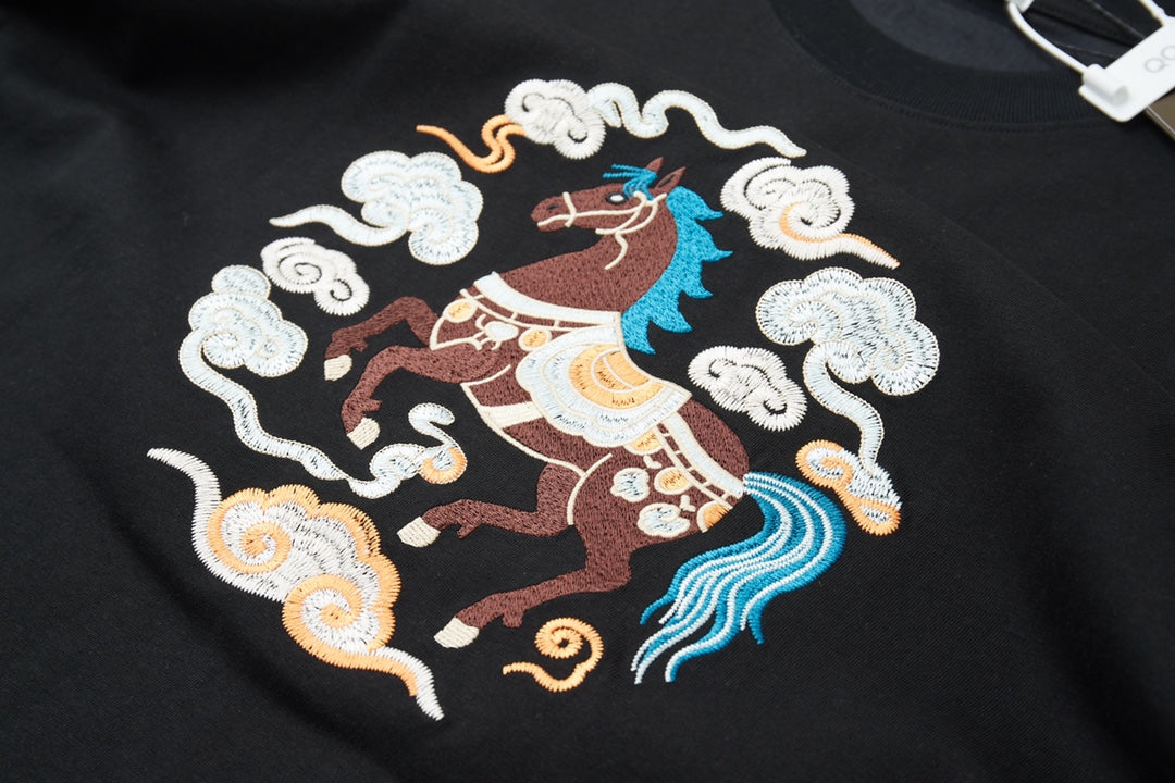 Early Spring Year of the Horse Limited Edition Embroidered T-shirt