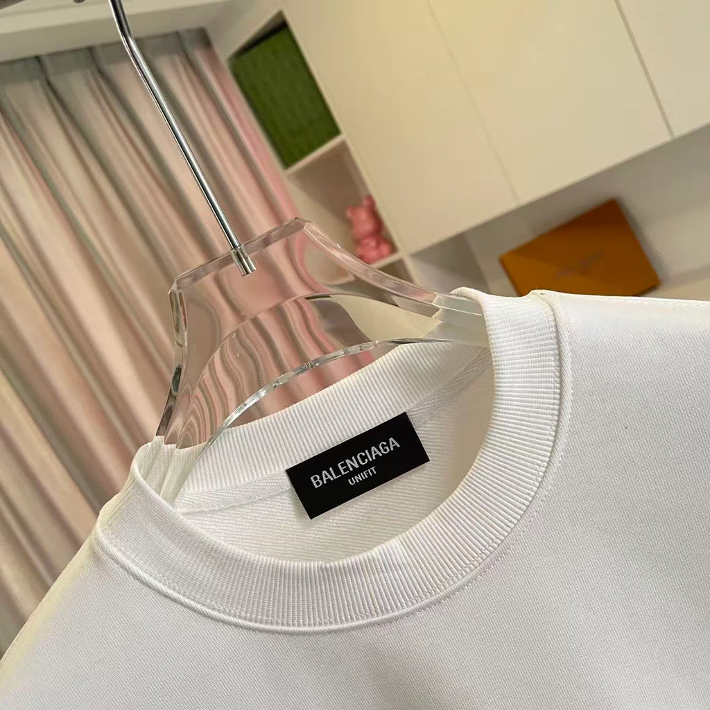 Personalized letter logo printed round neck sweatshirt