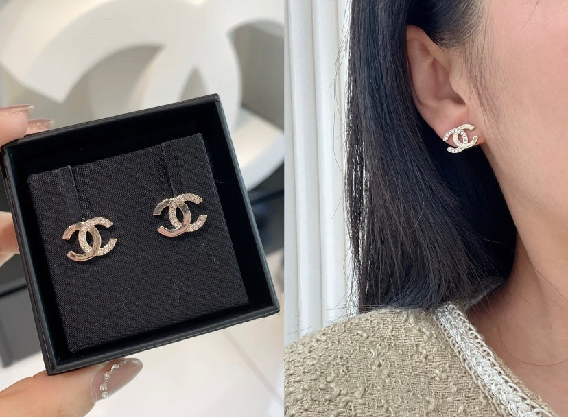 Half drilled earrings