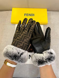 New fabric with leather gloves