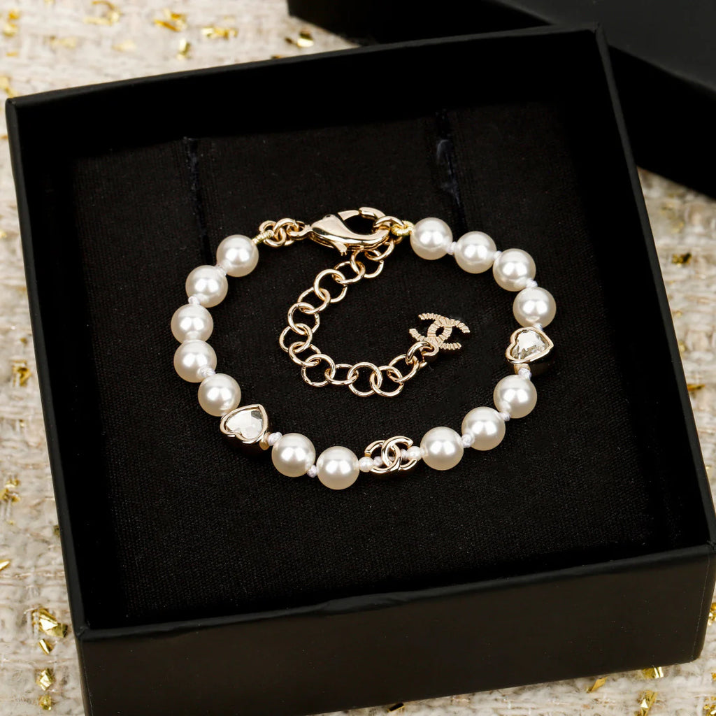 Love Diamond Pearl Bracelet