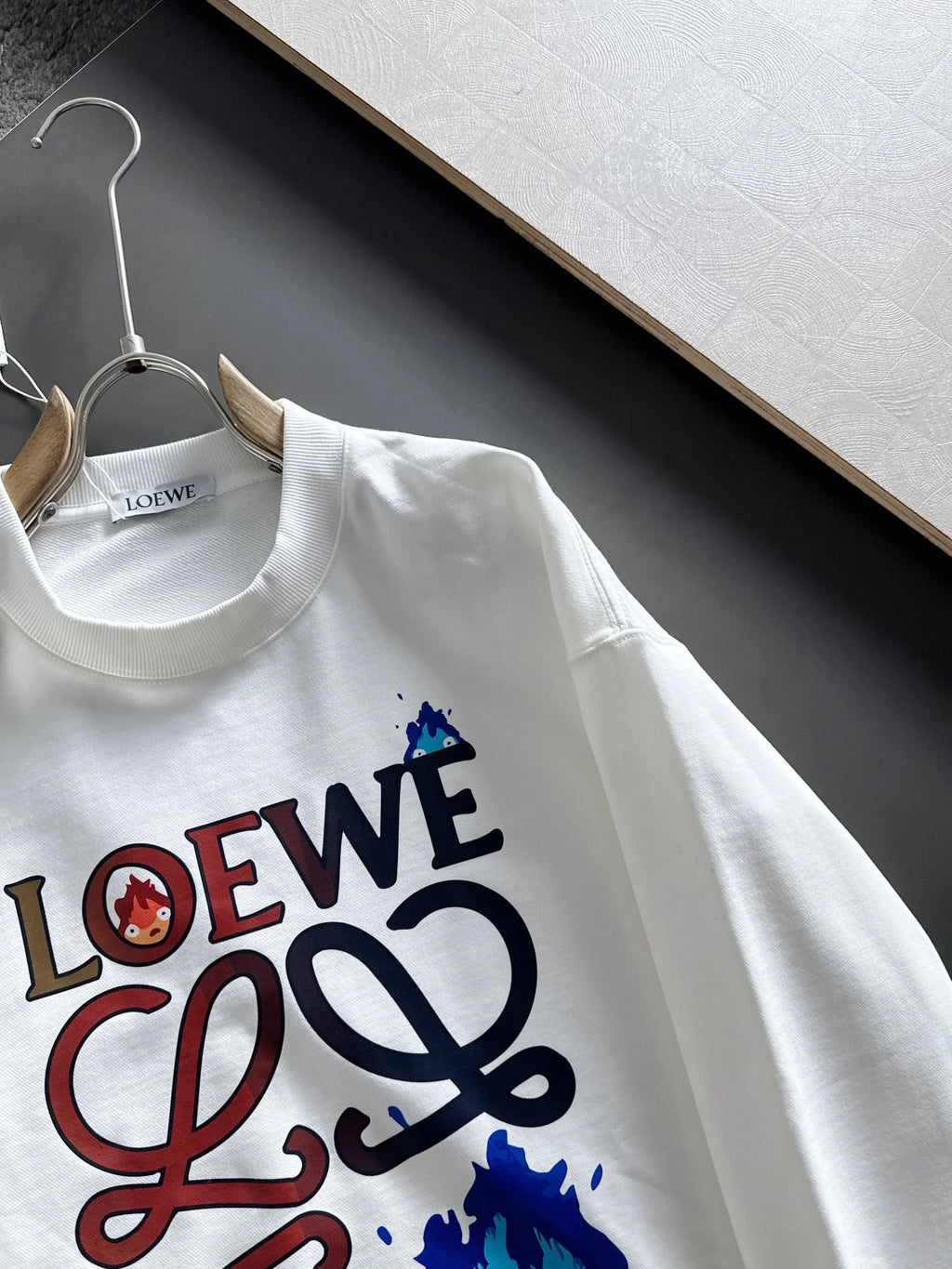 New printed pullover round neck hoodie