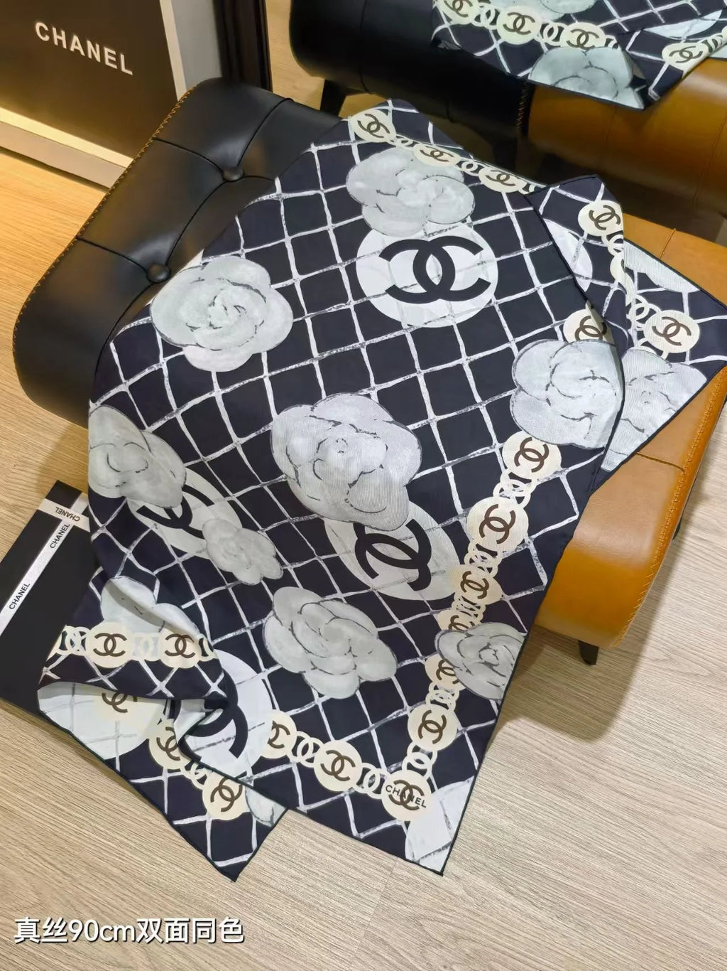 New Camellia Silk Scarf