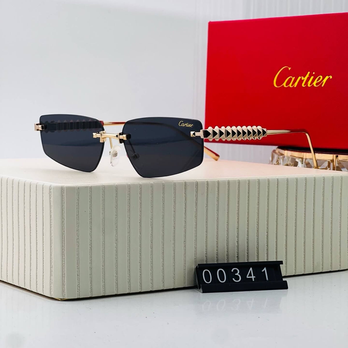 Frameless Color-Tinted Sunglasses