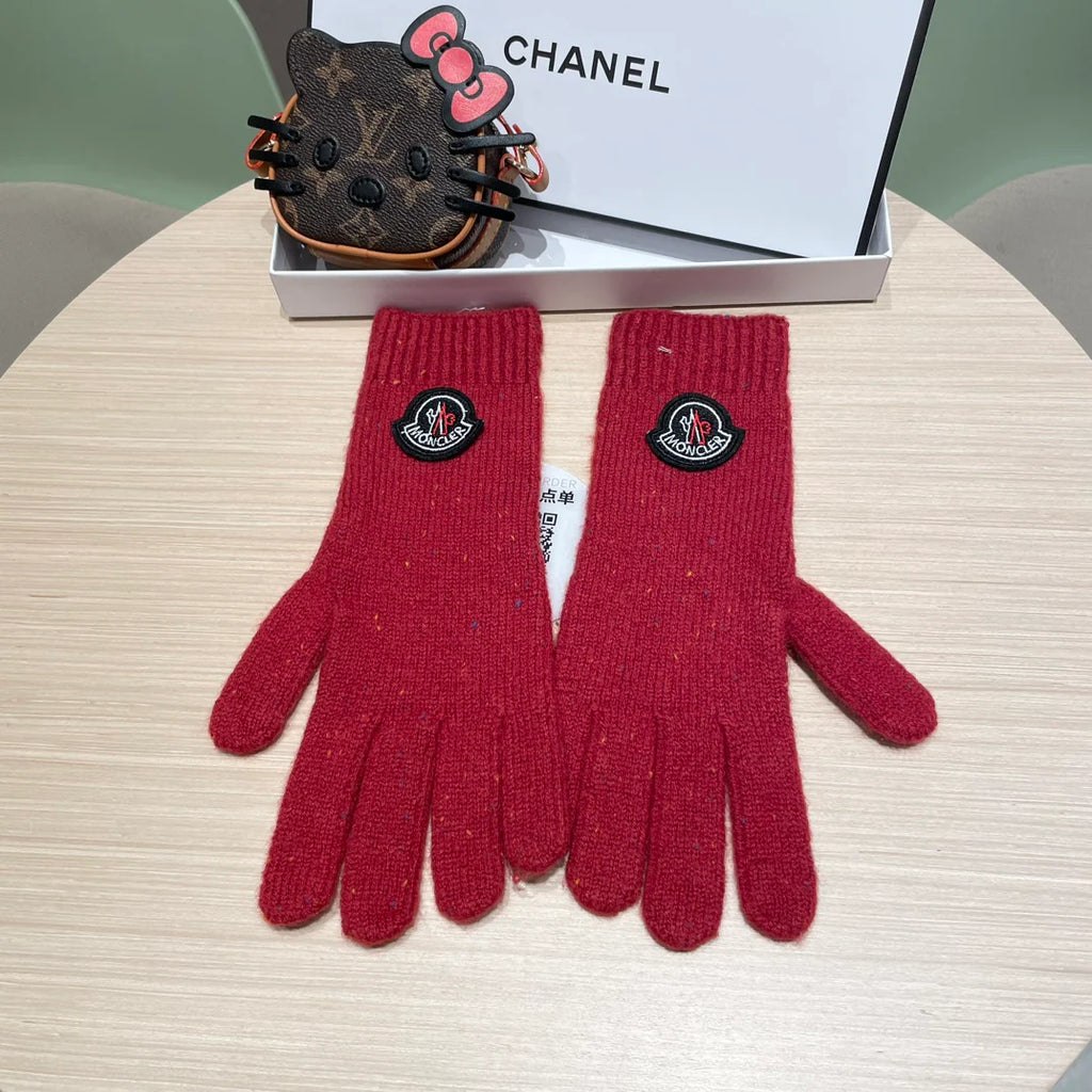 Autumn and winter wool knitted gloves