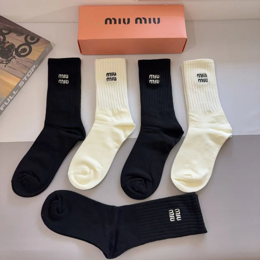 New Embroidered Long Socks