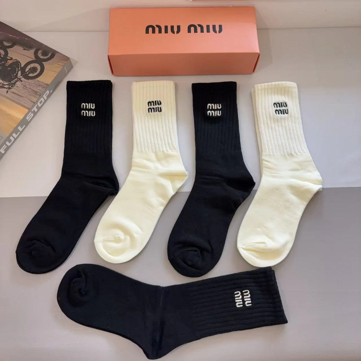 New Embroidered Long Socks
