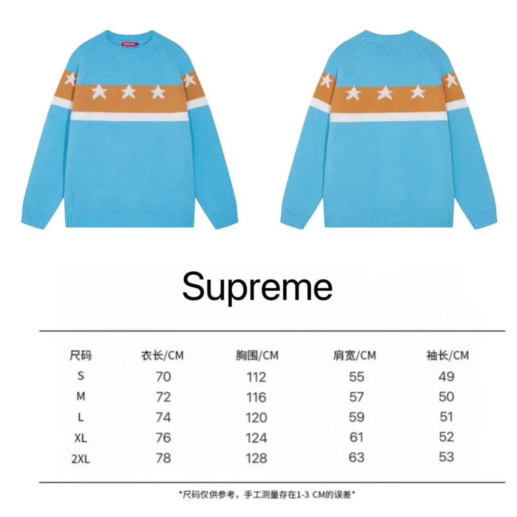 New chest striped jacquard sweater