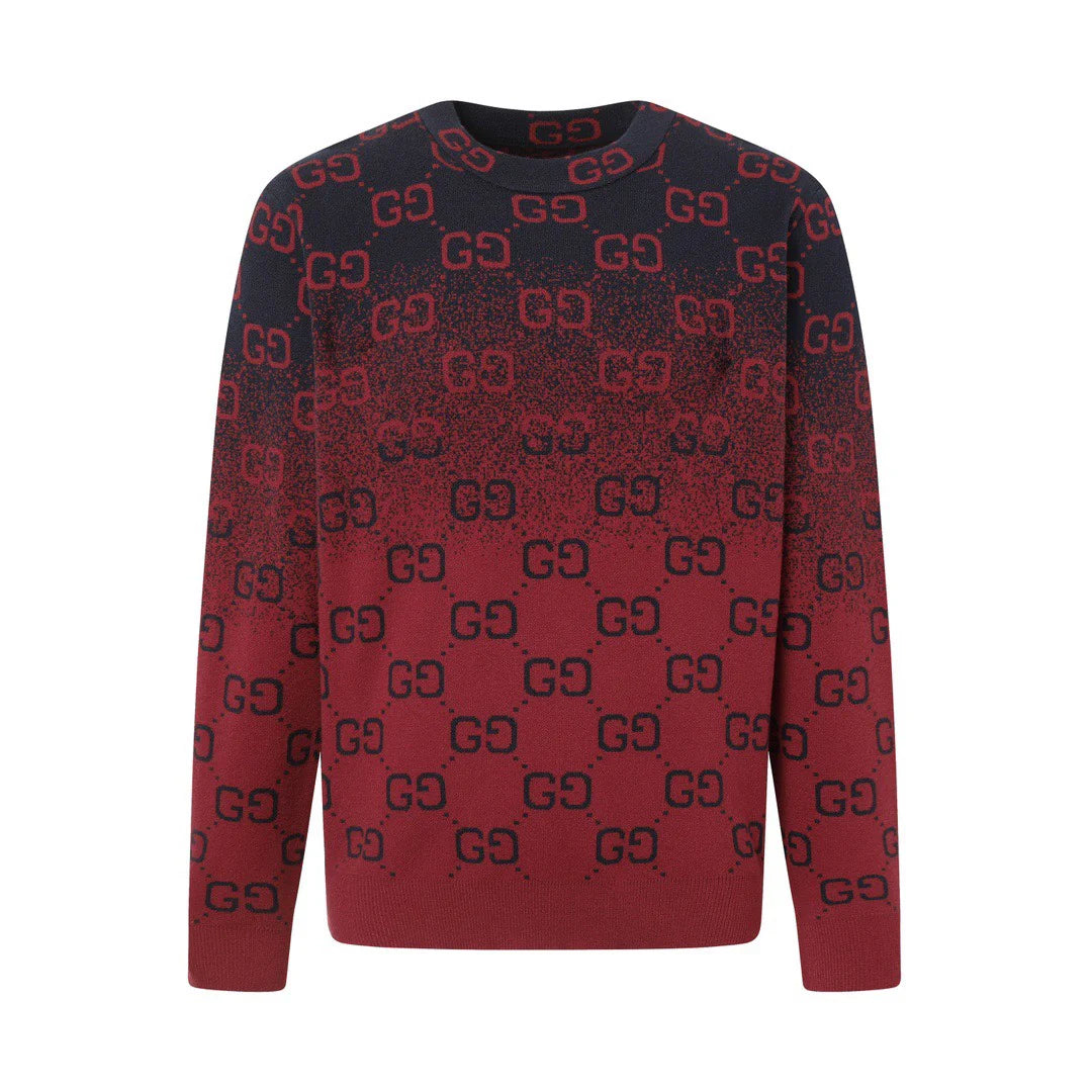 Knitted round neck sweater