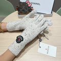 Autumn and winter wool knitted gloves