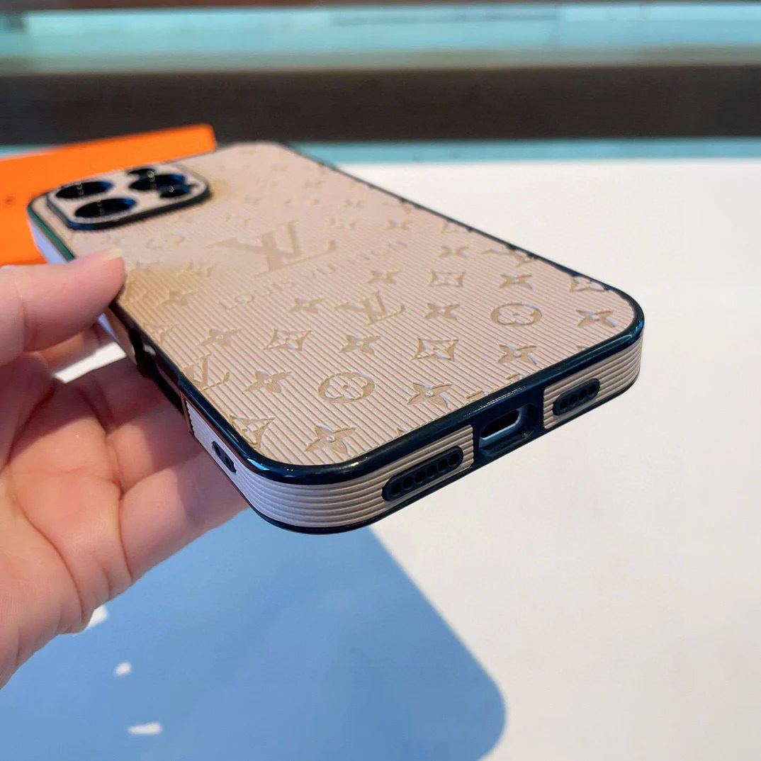 Vertical side sticker fully wrapped perforated phone case