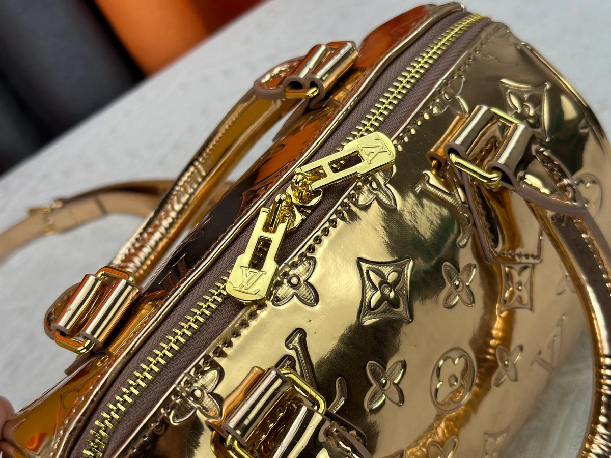 Rose gold handbag