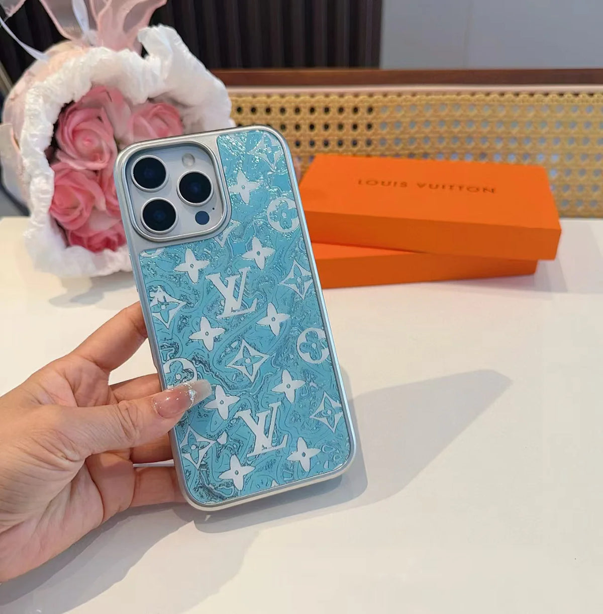 Electroplated glass magnetic phone case