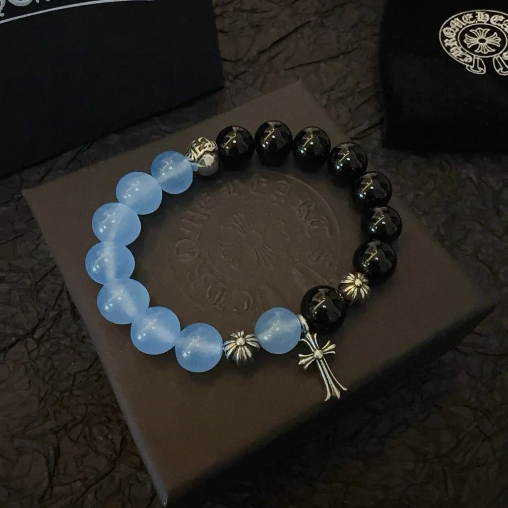 Classic retro multi-element color blocked bracelet