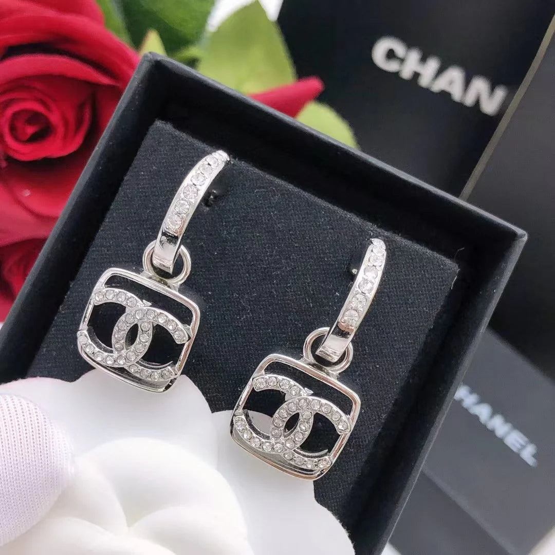 Diamond studded earrings