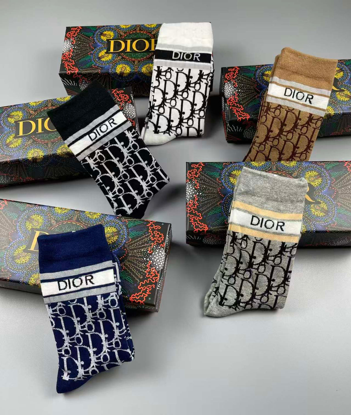 New medium to long tube stacking socks