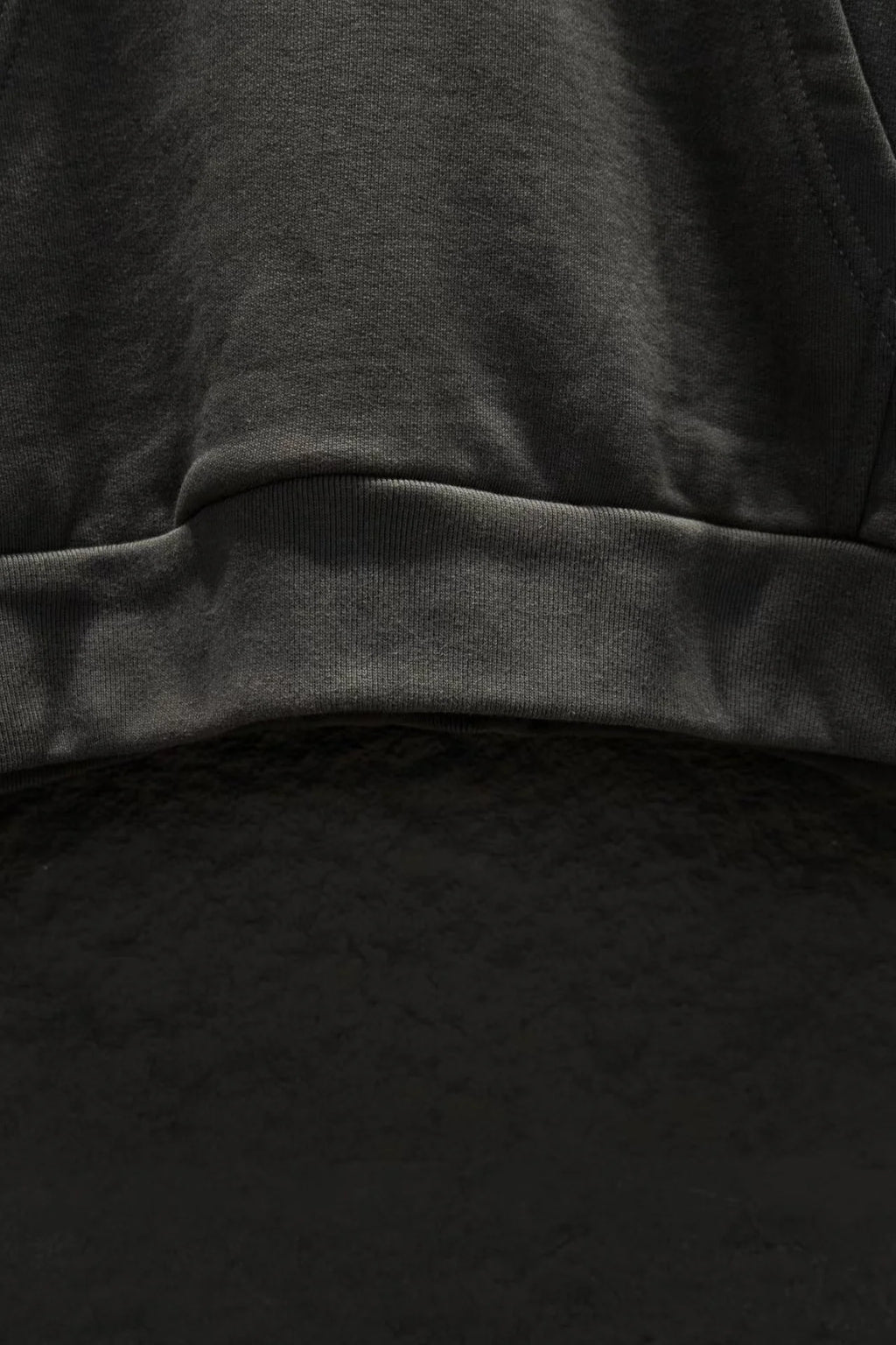 New open chest embroidered hooded sweatshirt