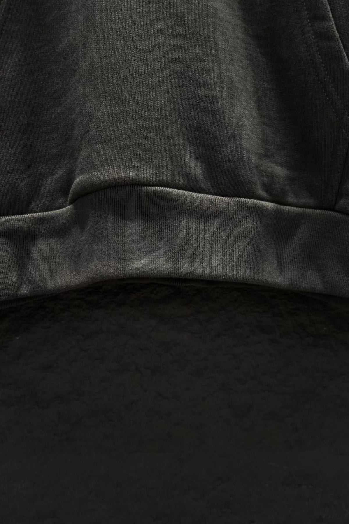 New open chest embroidered hooded sweatshirt