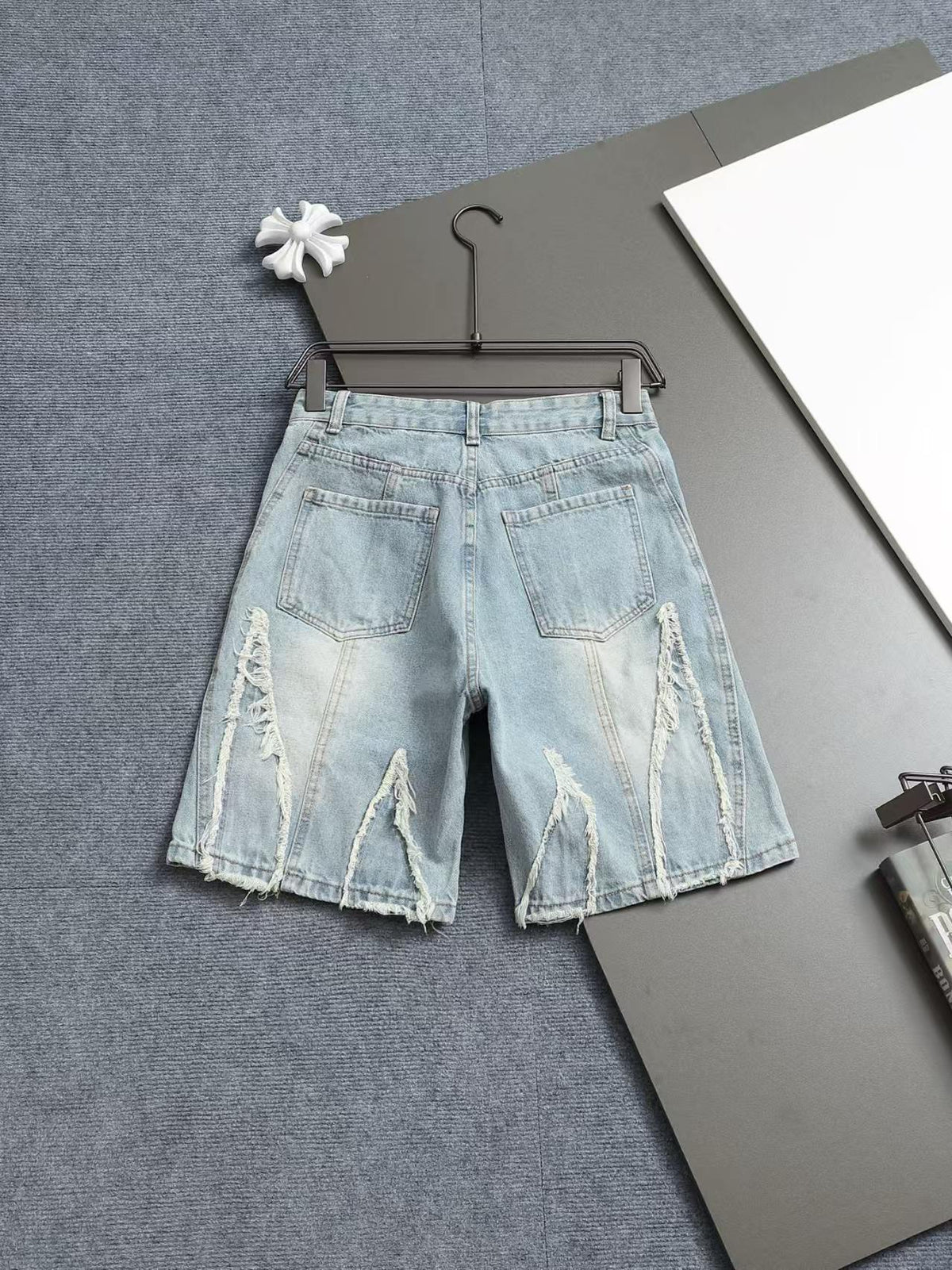 New denim shorts