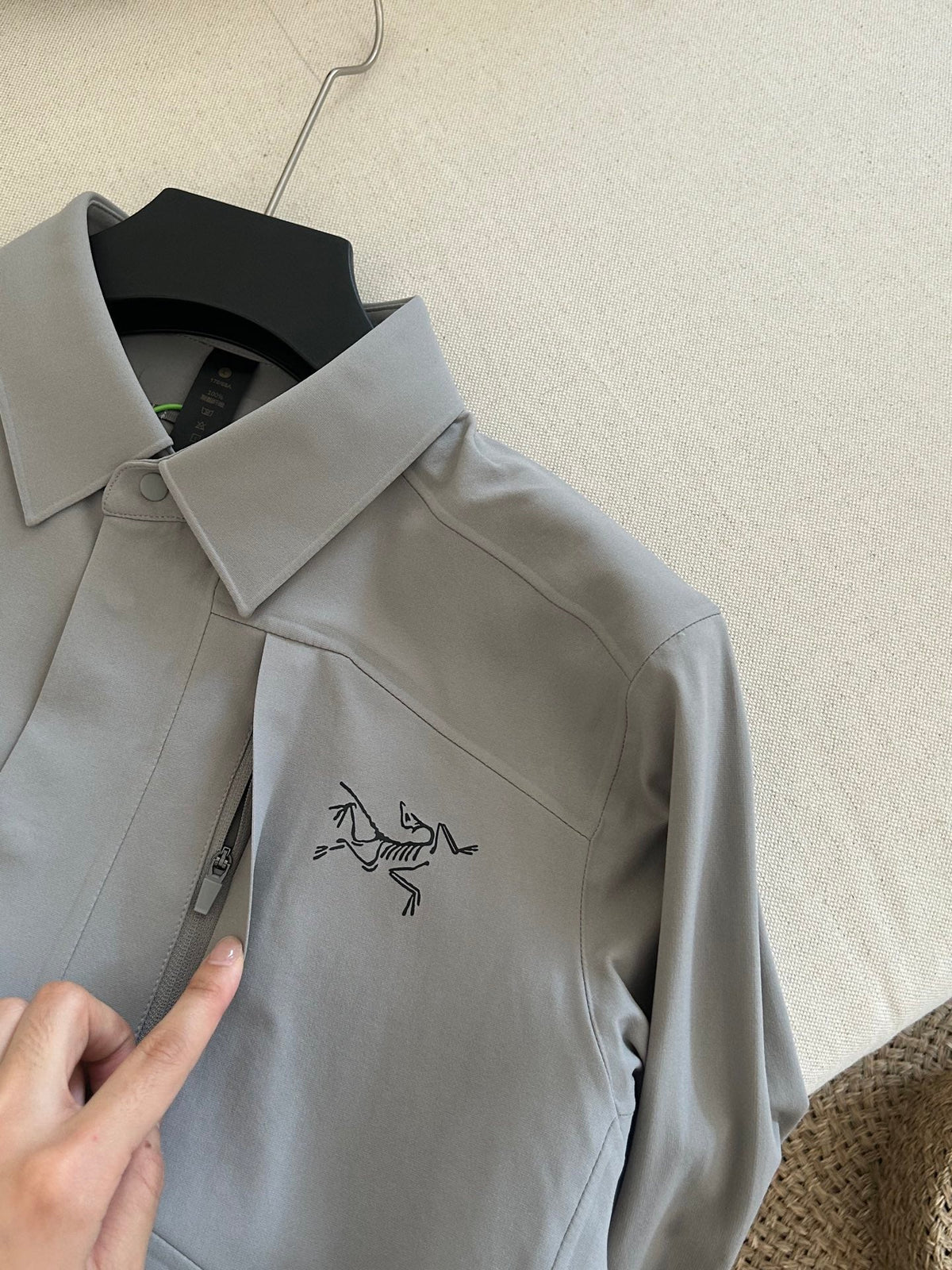 Autumn new men's outdoor long sleeved heat sealed lapel shirt