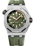 Green Rubber Strap 904L Steel - Automatic - 42mm