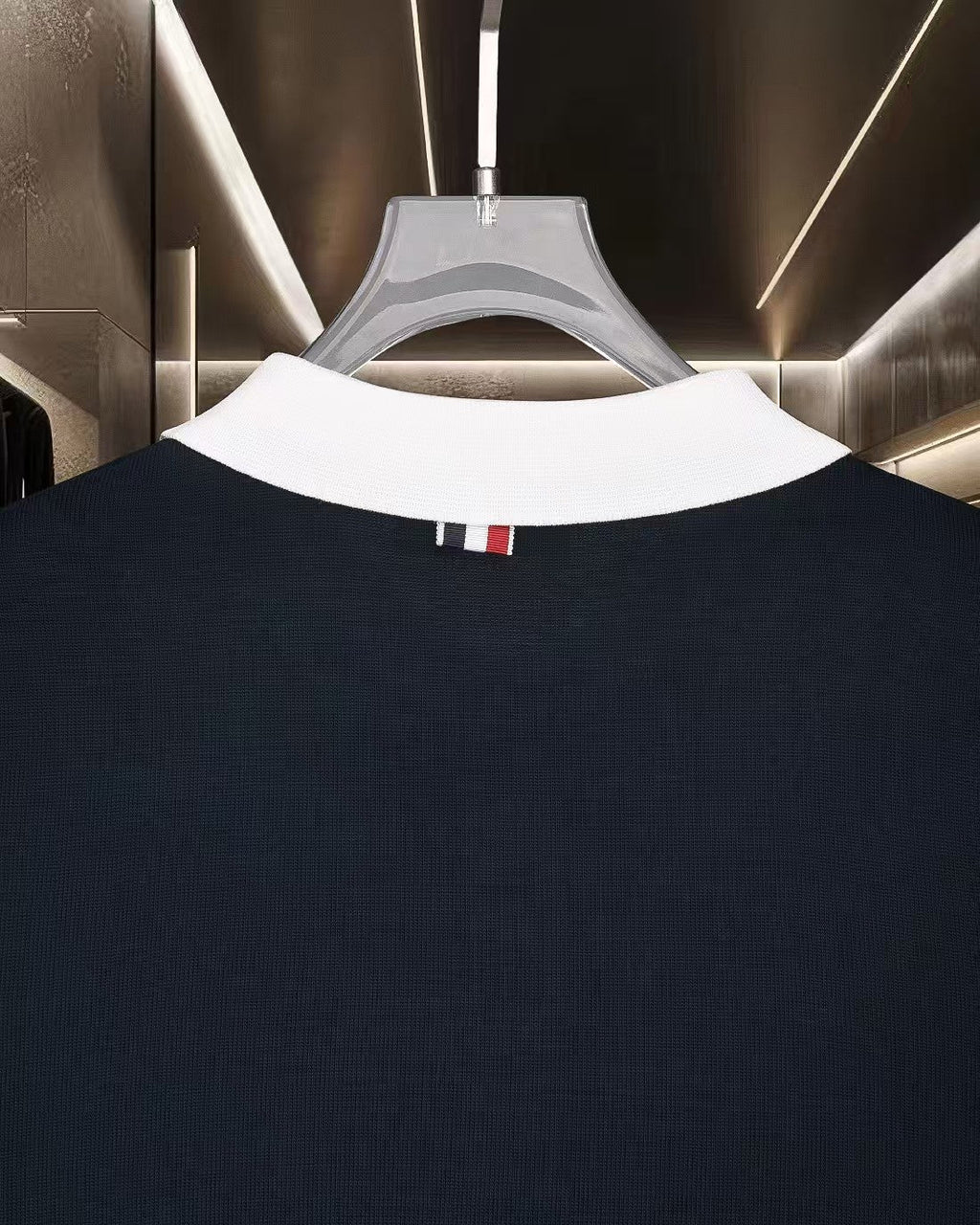 New color blocked polo shirt