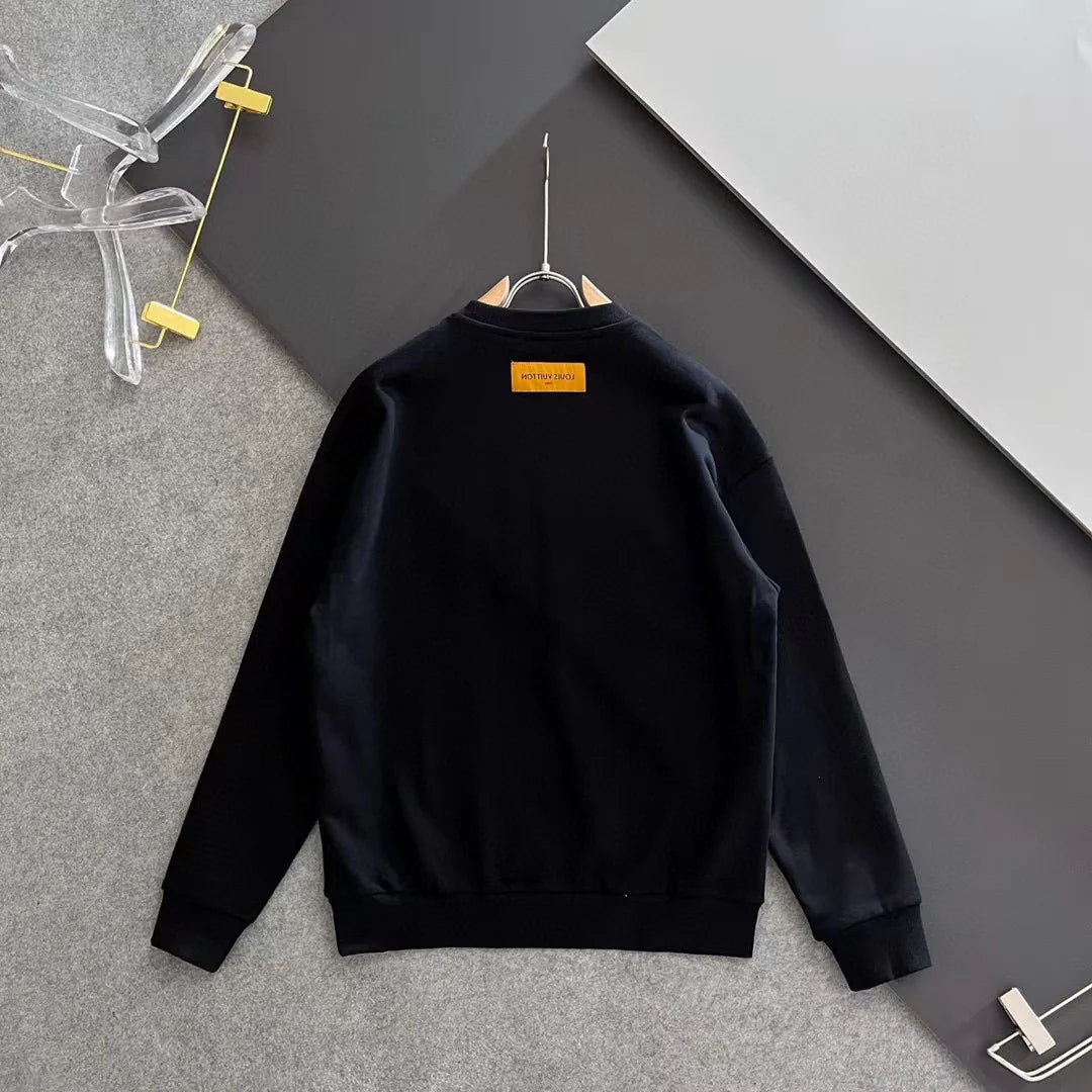 New printed pullover round neck hoodie