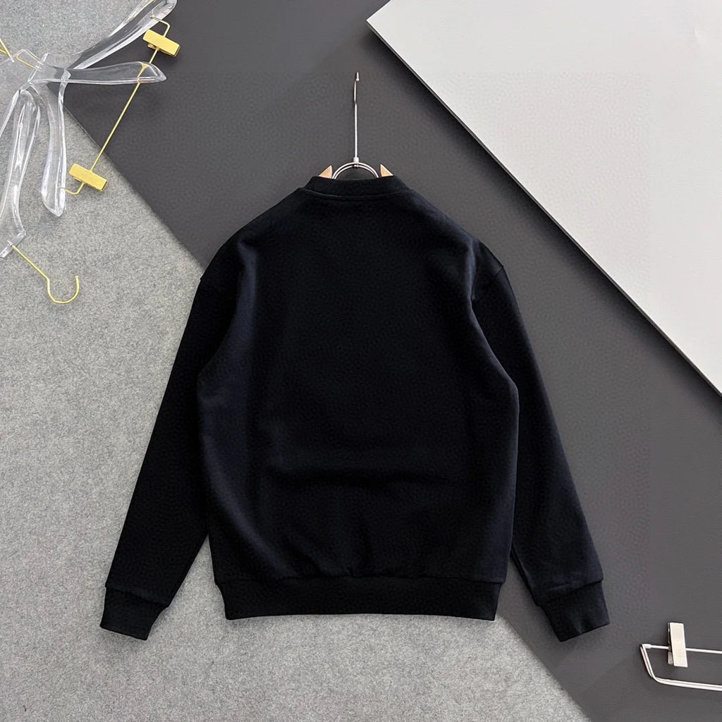 New printed pullover round neck hoodie