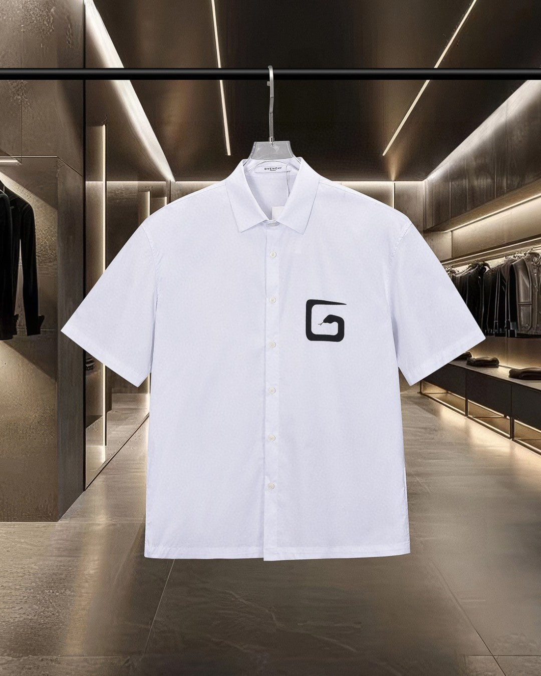 Letter thick plate offset printing technology short sleeved loose fit shirt