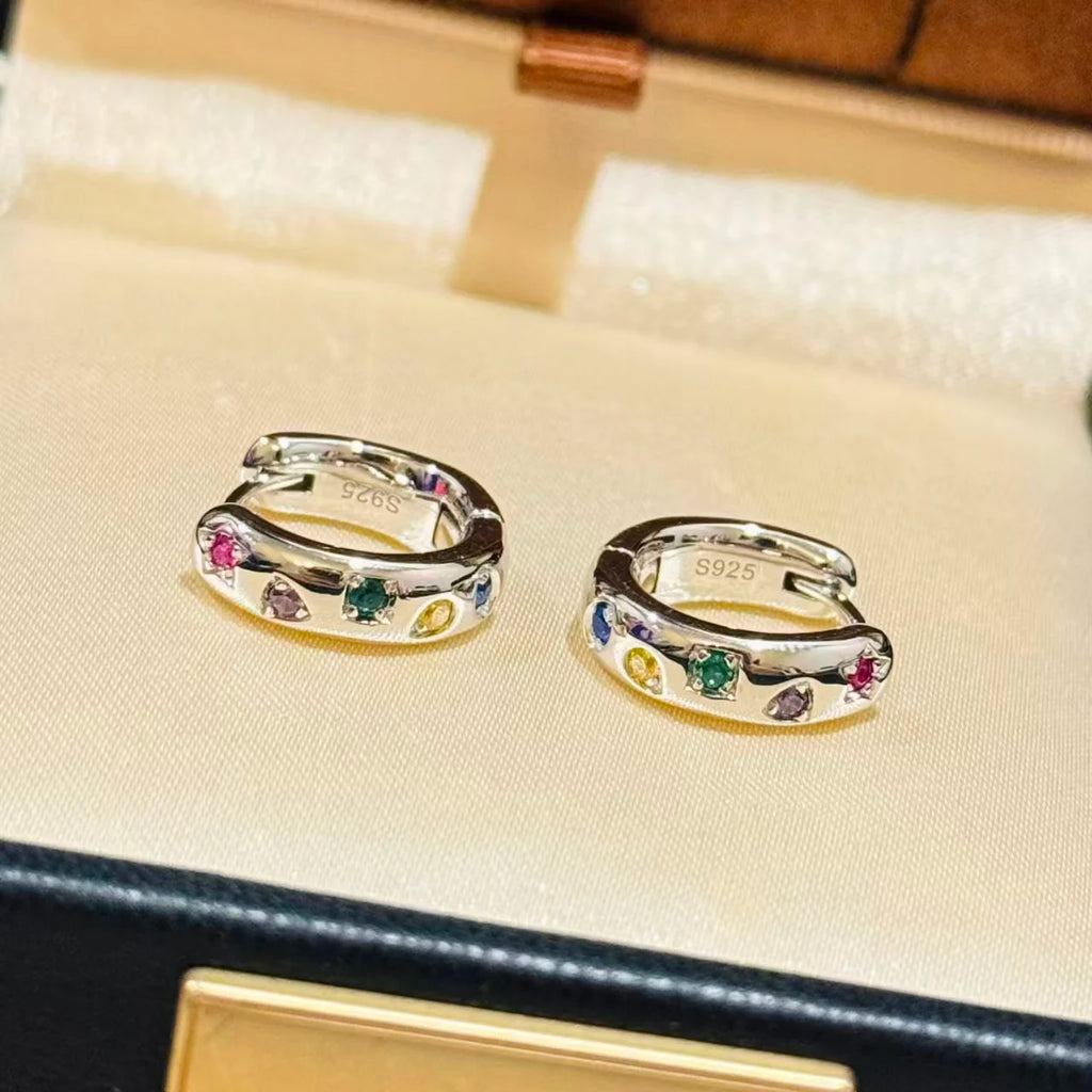 New rainbow candy earrings