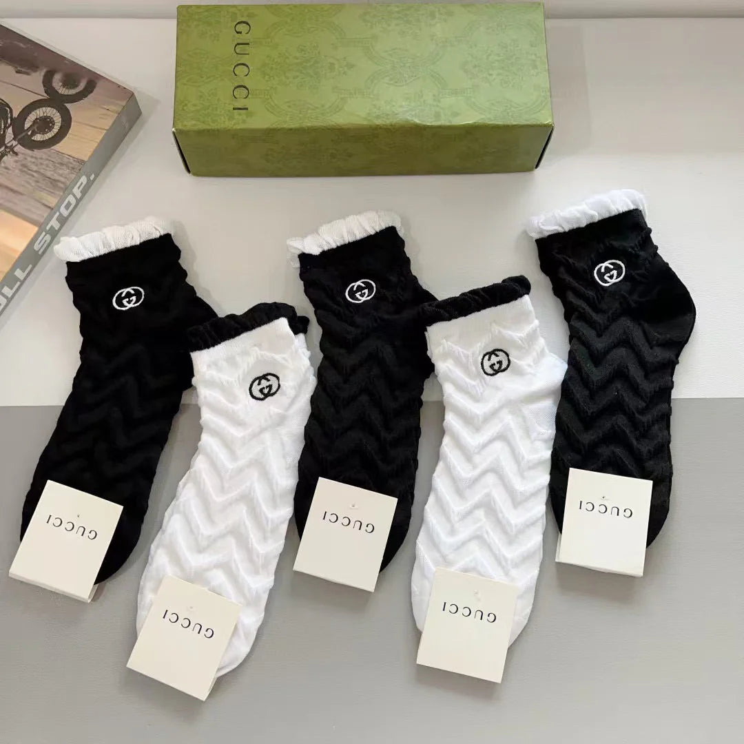 New Embroidered Socks