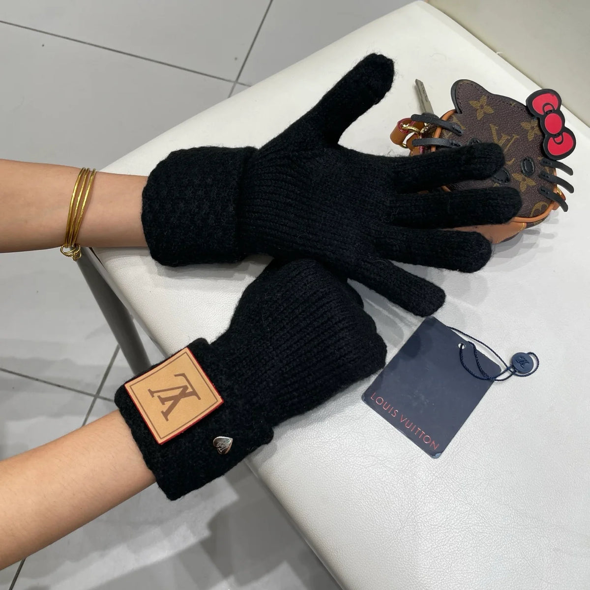 New autumn and winter wool knitted gloves 🧤