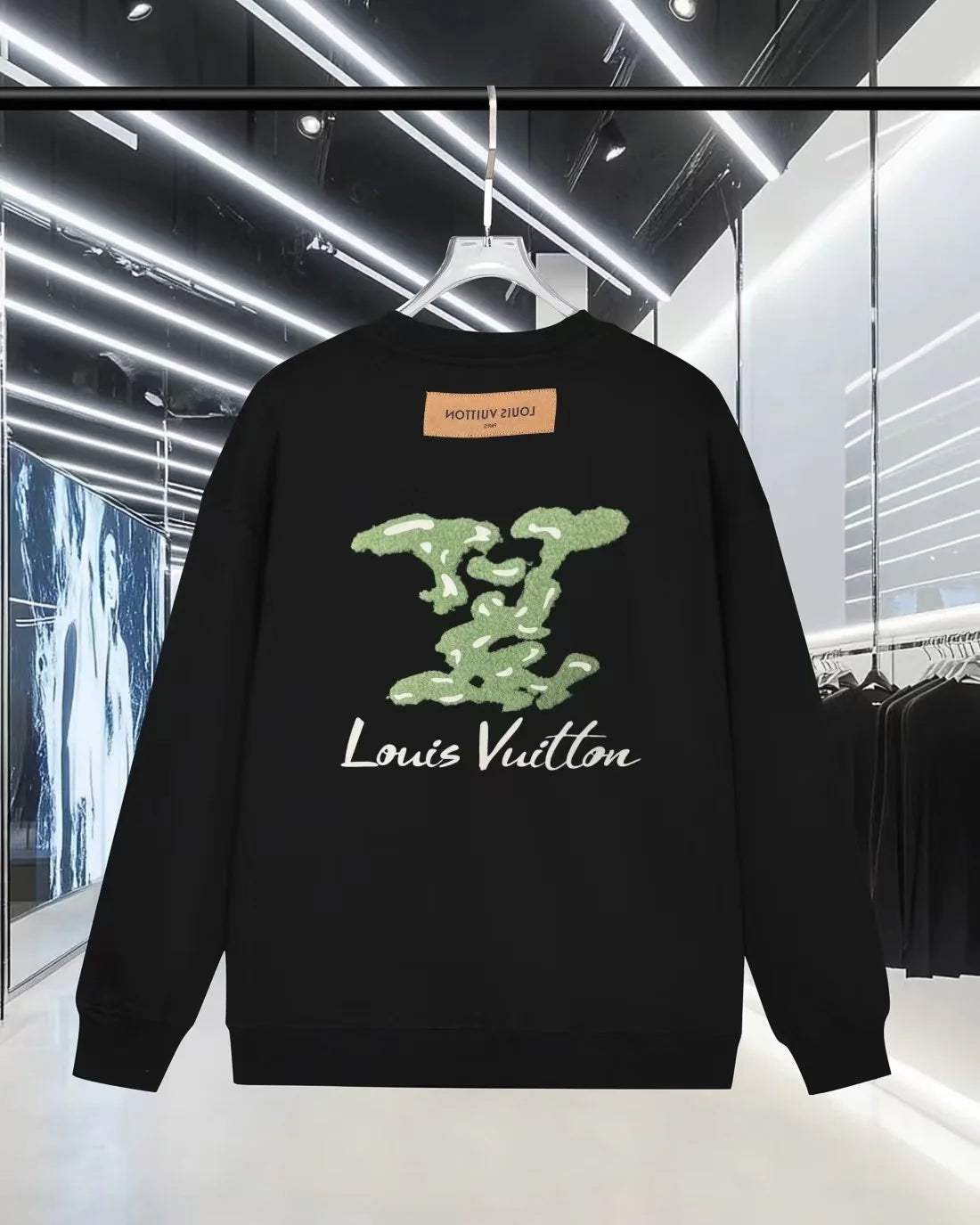 New flocking letter hoodie